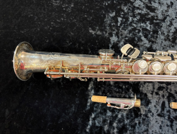 Photo Silver Plated Yamaha YSS-675 Professional Soprano Sax w/ 2 Necks - Serial # 007172